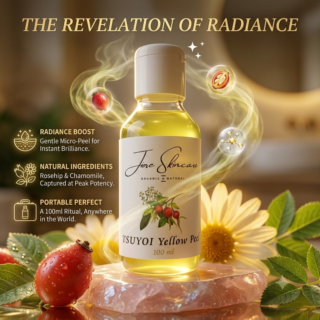 Jiore Tsuyoi Oil Skin Yellow Peel  Brightening & Exfoliating Treatment Skin